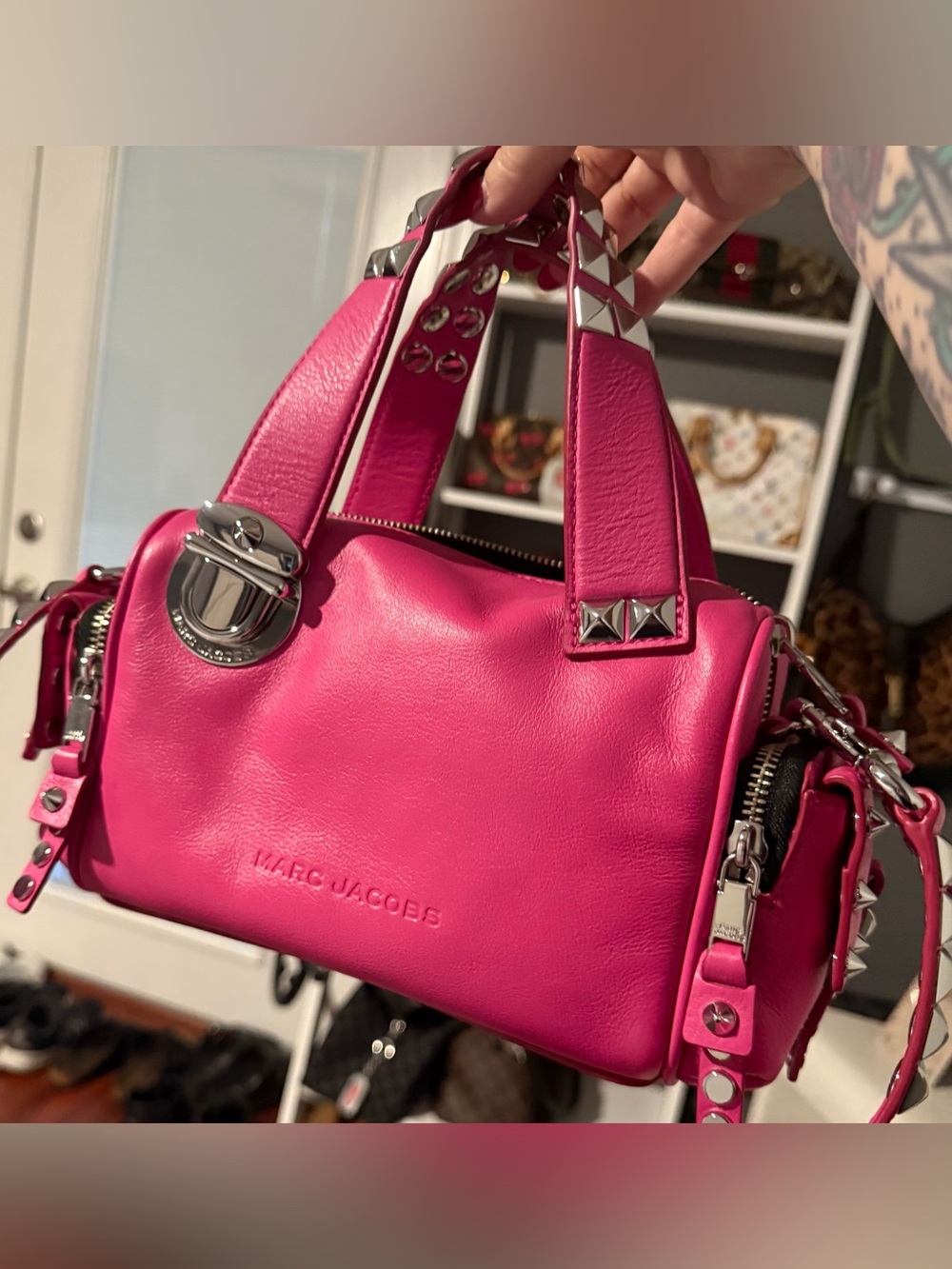 Marc Jacobs The Studded Pushlock Mini Satchel